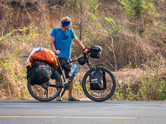 Na kole a s padákem přes Střední Ameriku