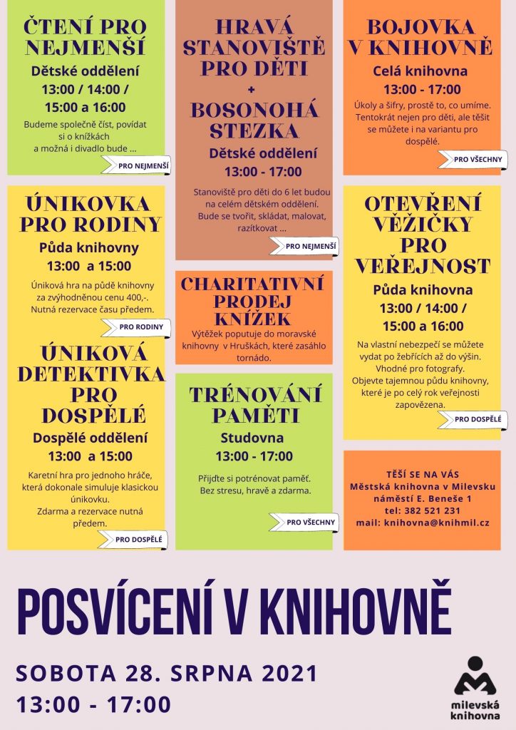 Posvícenský program pro malé i velké v knihovně.
